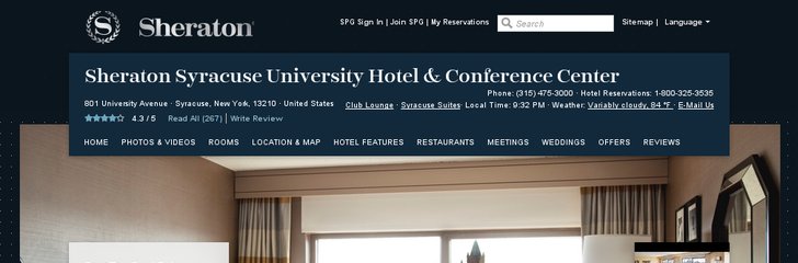Sheraton Syracuse University Hotel