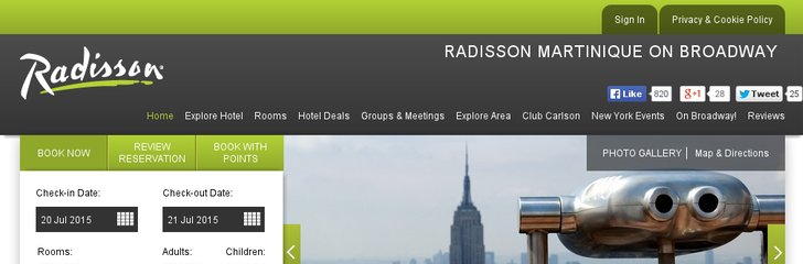 Radisson Martinique on Broadway