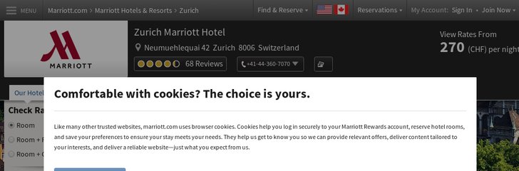 Zurich Marriott Hotel Venuedir