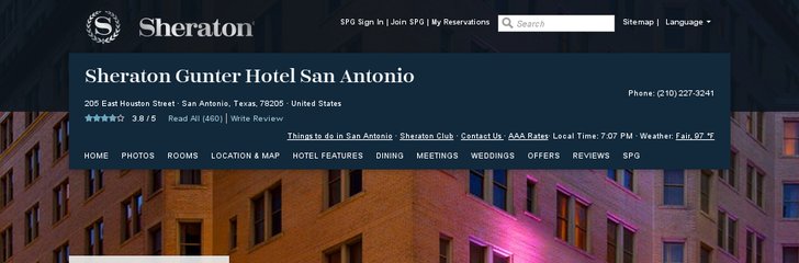 Sheraton Gunter Hotel San Antonio