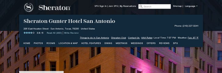 Sheraton Gunter Hotel San Antonio
