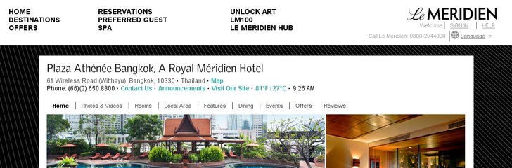 The Athenee Hotel, a Luxury Collection Hotel, Bangkok