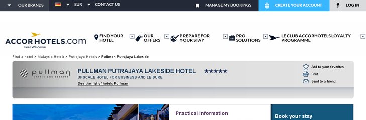 Pullman Putrajaya Lakeside