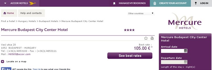 Mercure Budapest City Center Hotel