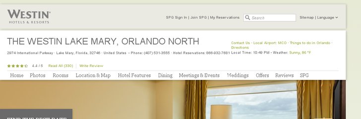 Westin Lake Mary