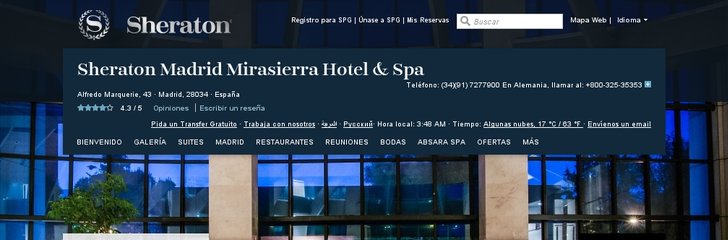 Sheraton Madrid Mirasierra Hotel & Spa