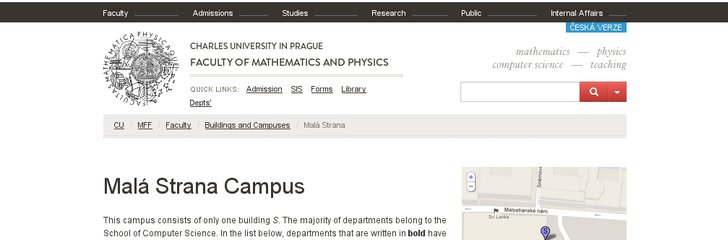 Faculty of Mathematics and Physics, Charles University