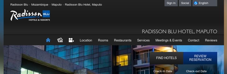 Radisson Blu Hotel, Maputo