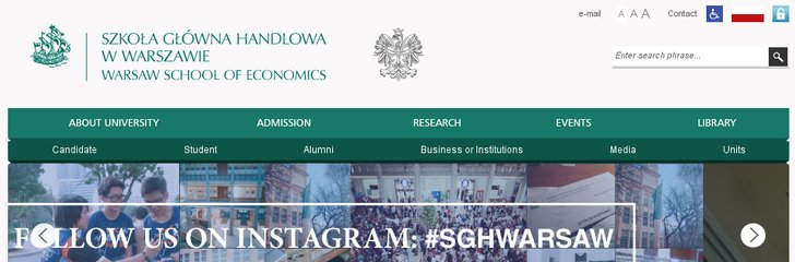 Warsaw School of Economics (Szkola Glowna Handlowa w Warszawie – SGH)