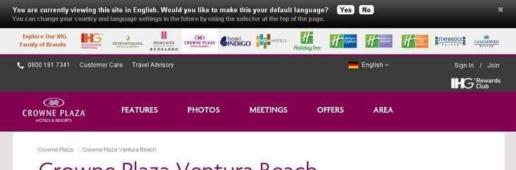 Crowne Plaza Ventura Beach