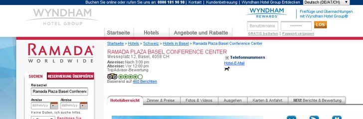 Ramada Plaza Basel Hotel & Conference Center