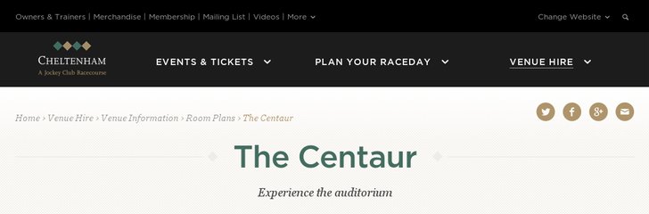 Cheltenham Racecourse - The Centaur Conference Centre