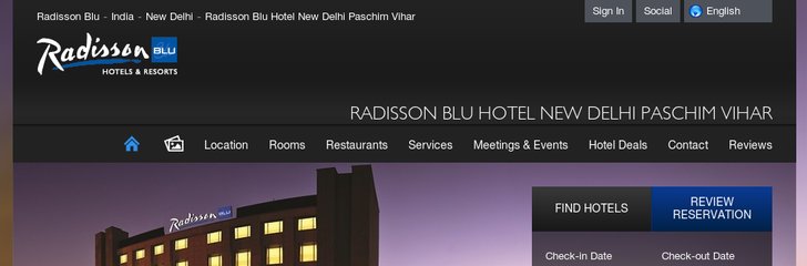 Radisson Blu Hotel New Delhi Paschim Vihar