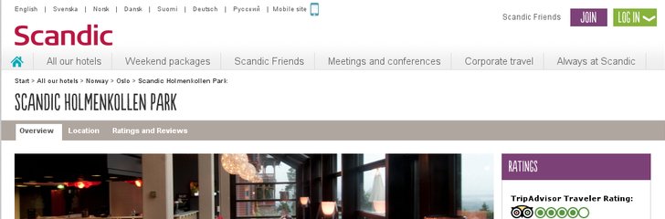 Rica Holmenkollen Park Hotel