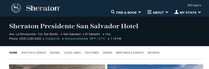 Sheraton Presidente San Salvador Hotel