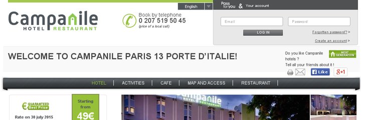 Hotel Campanile PARIS SUD - Porte d`Italie