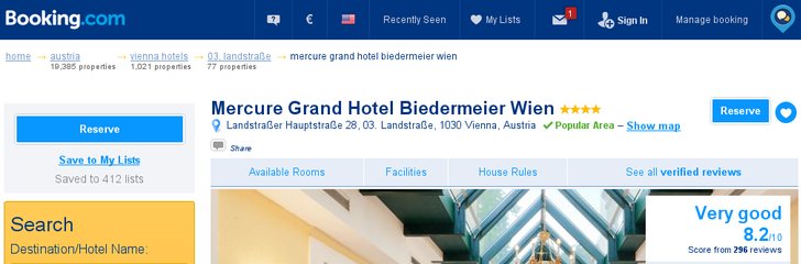 Grand Hotel Mercure Biedermeier Wien