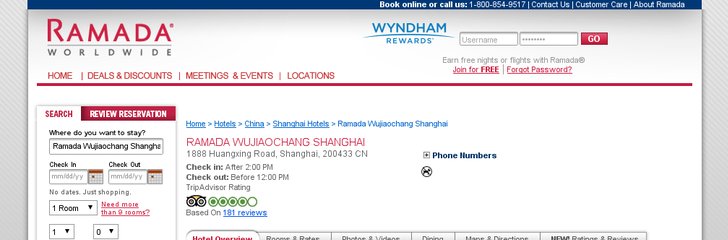 Ramada Hotel Wujiaochang - Shanghai