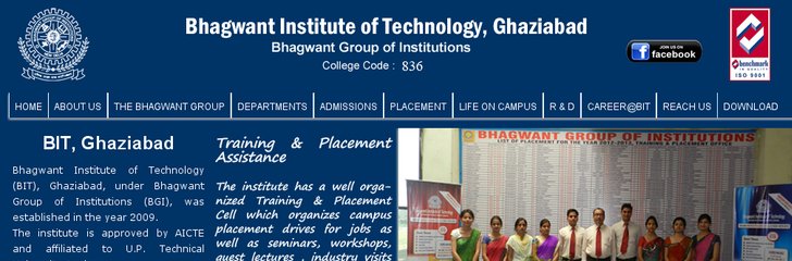Bhagwant Institute of Technology, Ghaziabad (BIT)