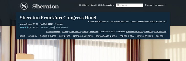 Sheraton Frankfurt Congress Hotel