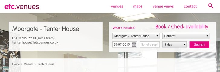 Etc Venues, Tenter House
