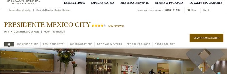 Presidente Mexico City Hotel by Intercontinental