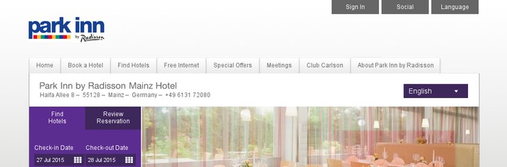 Park Inn by Radisson Hotel Mainz