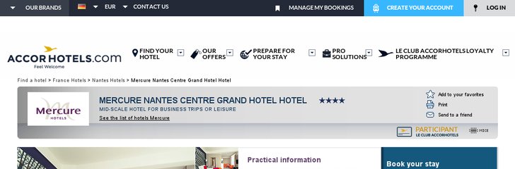 Mercure Nantes Centre Grand Hotel