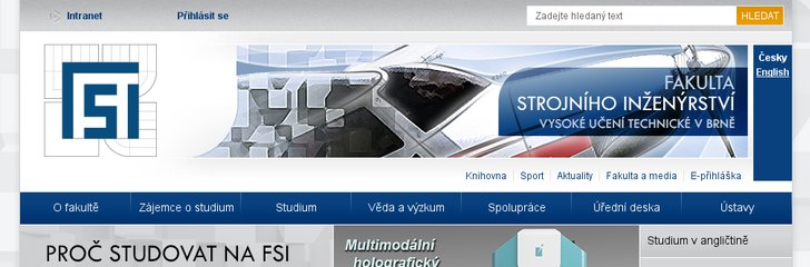 Faculty of Mechanical Engineering, Brno University of Technology