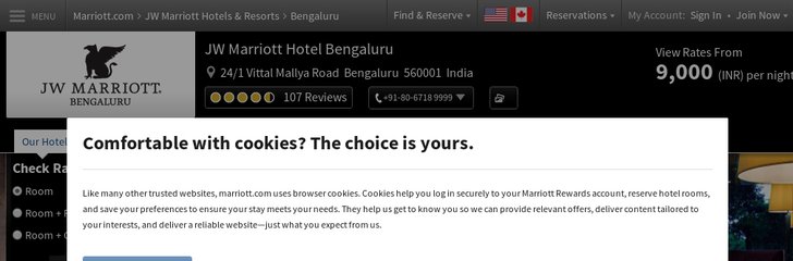 JW Marriott Hotel Bengaluru