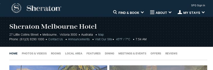 Sheraton Melbourne Hotel