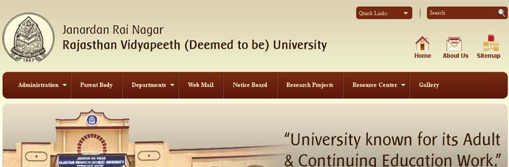Rajasthan Vidyapeeth (D) University