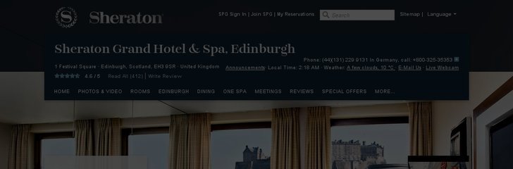 Sheraton Grand Hotel and Spa Edinburgh