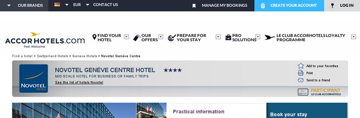 Novotel Geneve Centre hotel