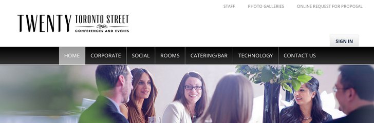 Twenty Toronto Street Conferences and Events