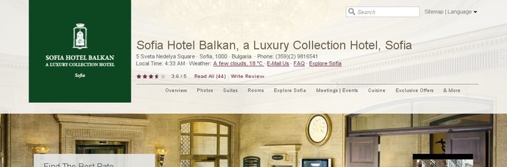 Sofia Hotel Balkan, A Luxury Collection Hotel