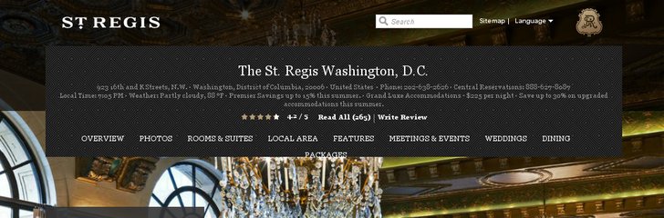 The St. Regis Washington DC