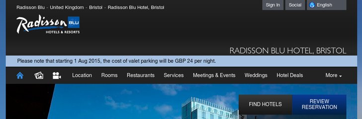 Radisson Blu Hotel Bristol