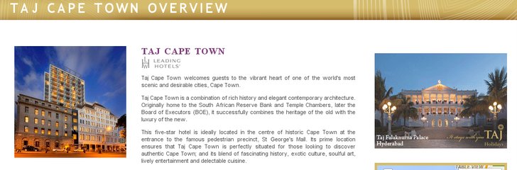 Taj Cape Town Hotel