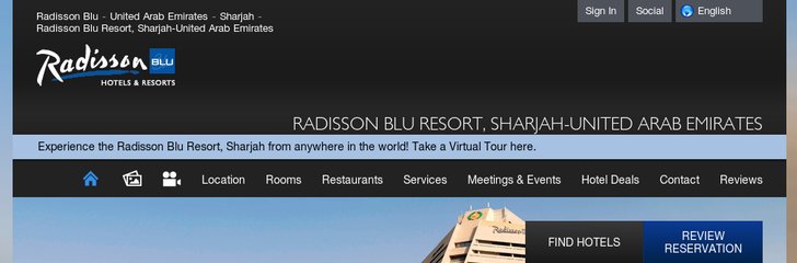 Radisson Blu resort Sharjah