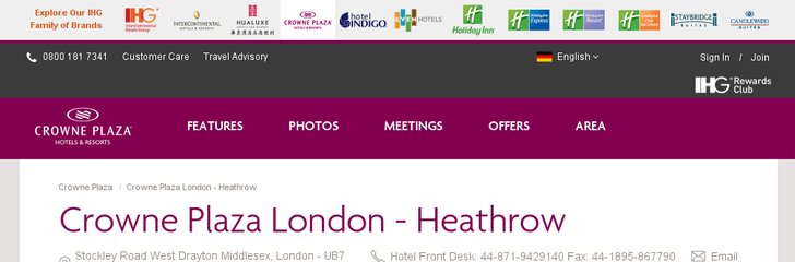 Crowne Plaza London - Heathrow