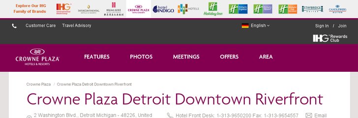 Crowne Plaza Detroit Downtown Riverfront