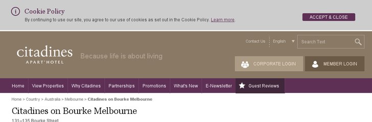 Citadines on Bourke Melbourne