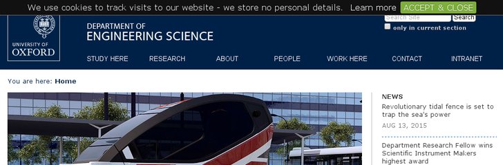 Department of Engineering Science - University of Oxford