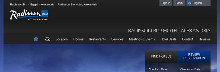 Radisson Blu Hotel, Alexandria