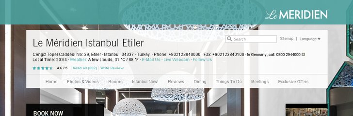 Le Méridien Istanbul Etiler