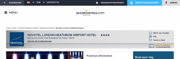 NOVOTEL LONDON HEATHROW AIRPORT HOTEL