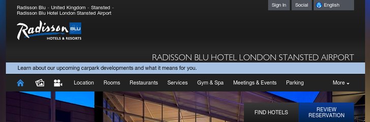 Radisson Blu Hotel London Stansted Airport